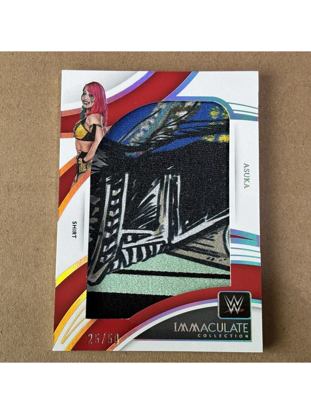2022 Panini Immaculate Collection WWE Asuka #JM-ASK Jumbo Memorabilia #/50 RAW